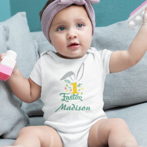 My First 1st Easter Cute personalized  Baby Bodysuit