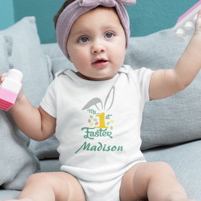 My First 1st Easter Cute personalized  Baby Bodysuit (Creator Uploaded)