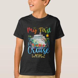 My First 2026 Cruise Trip Kids Vacation Matching F T-Shirt