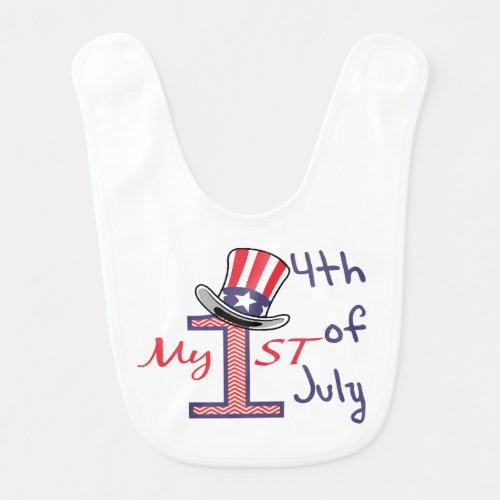 My First 4th Of July Baby Bibs