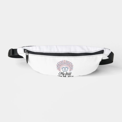 My First 4th of July Baby Feet Patriotic Shirt Des Fanny Pack