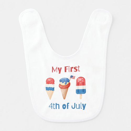 My First 4th of July Bib