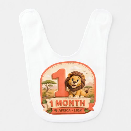 My First Adventure – 1 Month Baby Milestone Little Bib