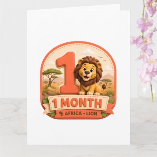 My First Adventure – 1 Month Baby Milestone Little Card