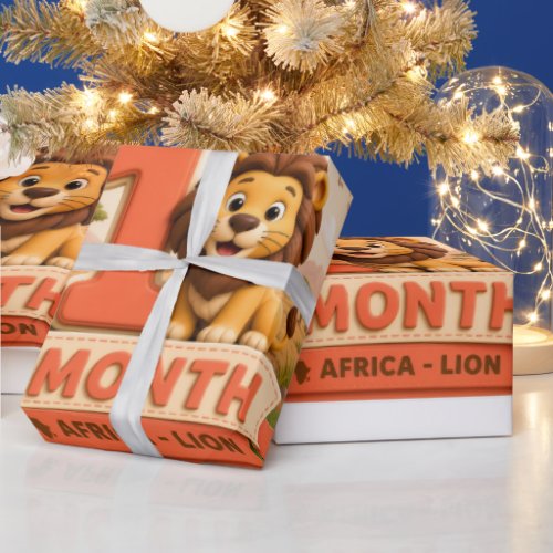 My First Adventure – 1 Month Baby Milestone Little Wrapping Paper