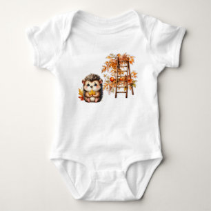 My First Autumn Outfit   Cute Hedgehog Bodysuit