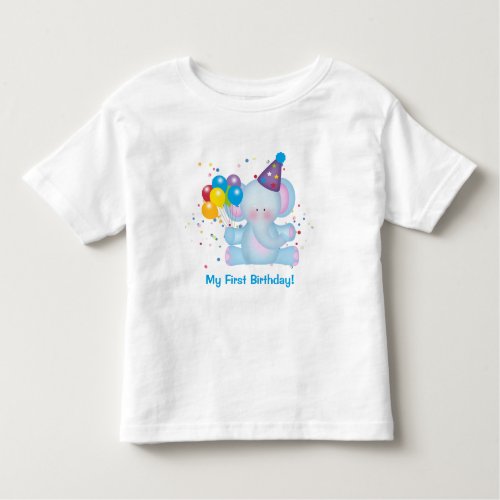 My First Birthday Baby Elephant  Baby T_Shirt