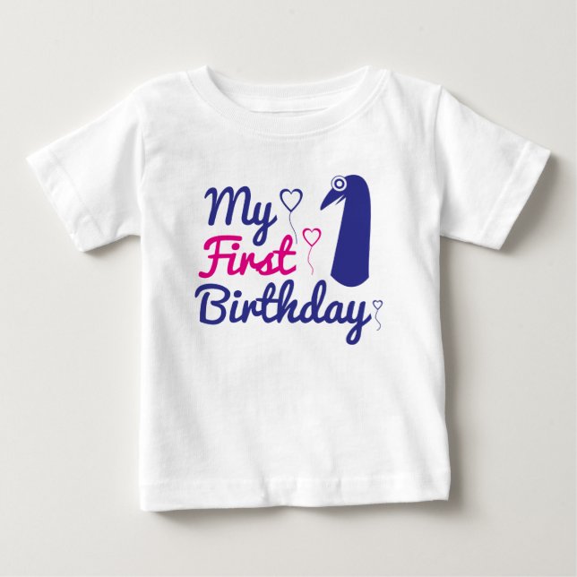 My First Birthday,My 1st Birthday for Boys, Girls Baby T-Shirt (Front)