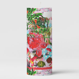 My First Birthday Pillar Candle