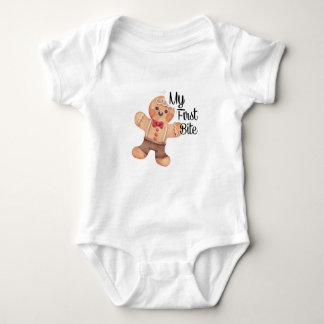 My First Bite / Tooth Personalized Babysuits Baby Bodysuit