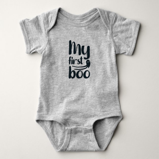 My First Boo Baby Bodysuit - Cute (Front)
