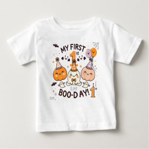 My First Boo-Day Baby 1st birthday t-shirt