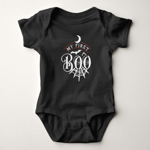 My First Boo  Halloween Baby Bodysuit