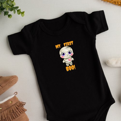 My First Boo Halloween Baby Bodysuit