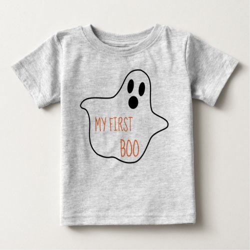 My First Boo Halloween Design Baby T_Shirt