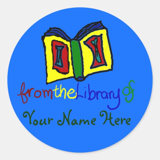 My First Bookplate - Blue (Front)