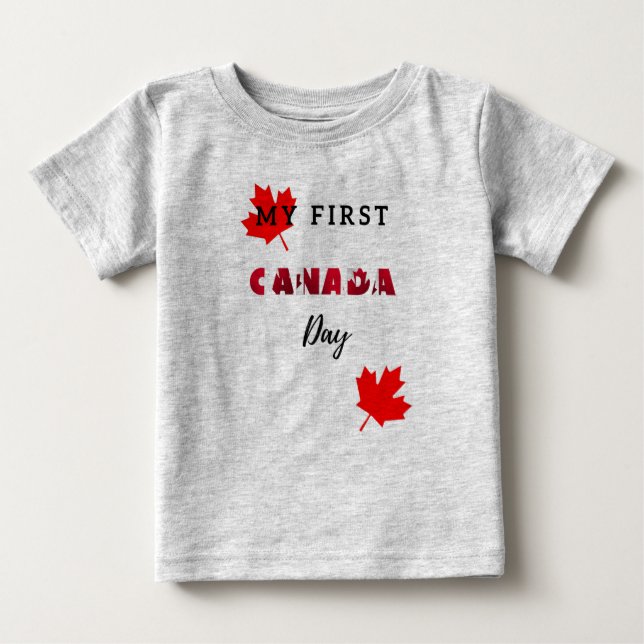 My First Canada Day T-Shirt (Front)
