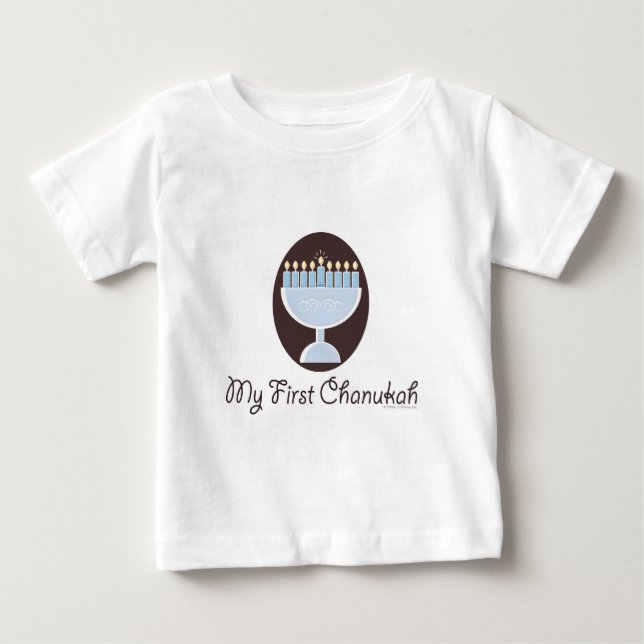 My First Chanukah Hanukkah Infant T shirt (Front)