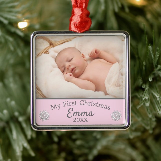 My First Chirstmas Metal Ornament (Tree)