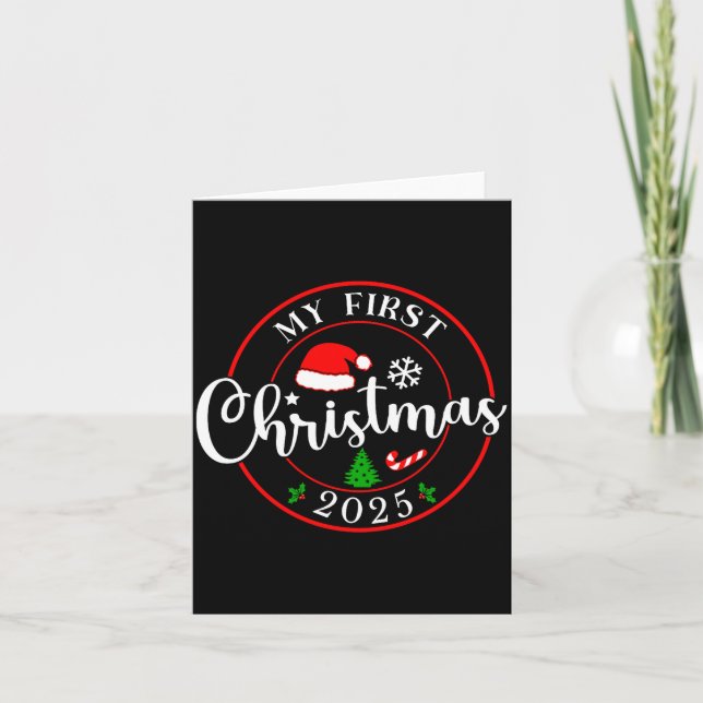 My First Christmas 2025 1st Christmas Family Match Card (Front)