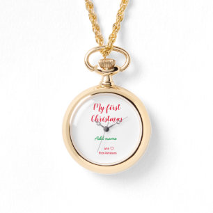 My first Christmas add name family name with love Watch
