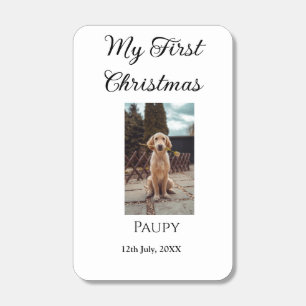 My first Christmas add pet name dog cat year photo Matchboxes