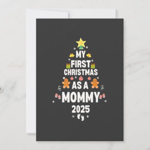 My First Christmas as a Mommy 2025 Xmas Invitation