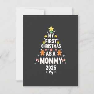 My First Christmas as a Mommy 2025 Xmas Note Card