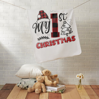 My First Christmas baby 1st Xmas Blanket