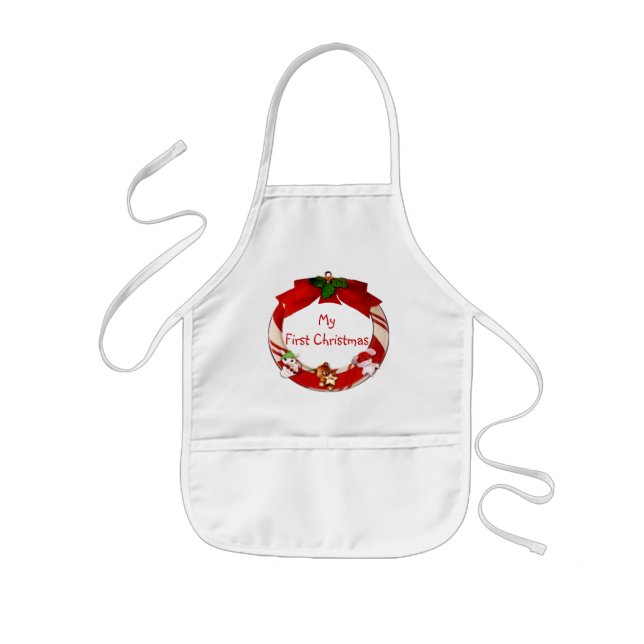 My First Christmas Baby Apron (Front)