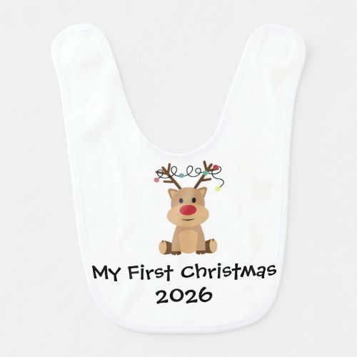 My First Christmas Baby Bib