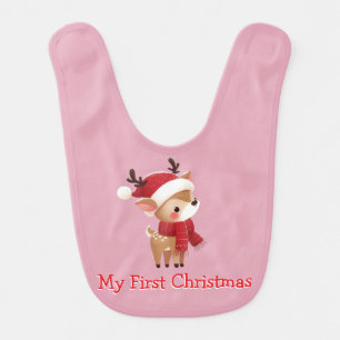 My First Christmas Baby Bib