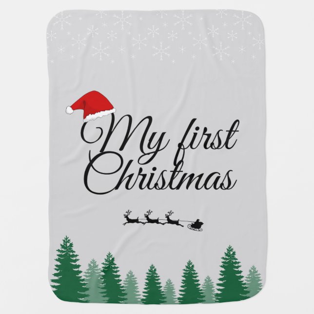 My first christmas baby blanket (Front)