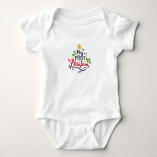 My First Christmas Baby Bodysuit