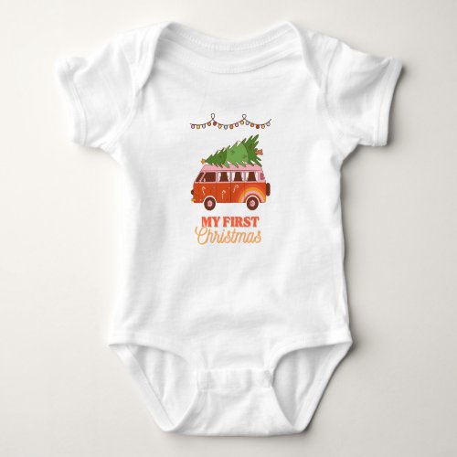 My First Christmas Baby Bodysuit