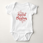 My First Christmas  Baby Bodysuit