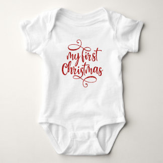 My First Christmas Baby Bodysuit