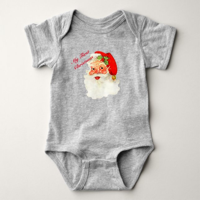 My First Christmas Baby Newborn to 24m Baby Bodysuit (Front)