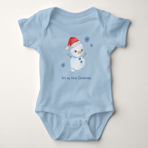 My First Christmas Baby One_Piece Bodysuit