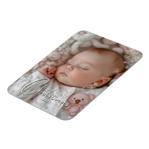 My First Christmas Baby Photo Magnet