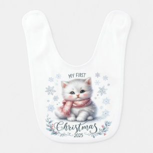 MY FIRST CHRISTMAS BABY SEAL WITH SCARF BIB