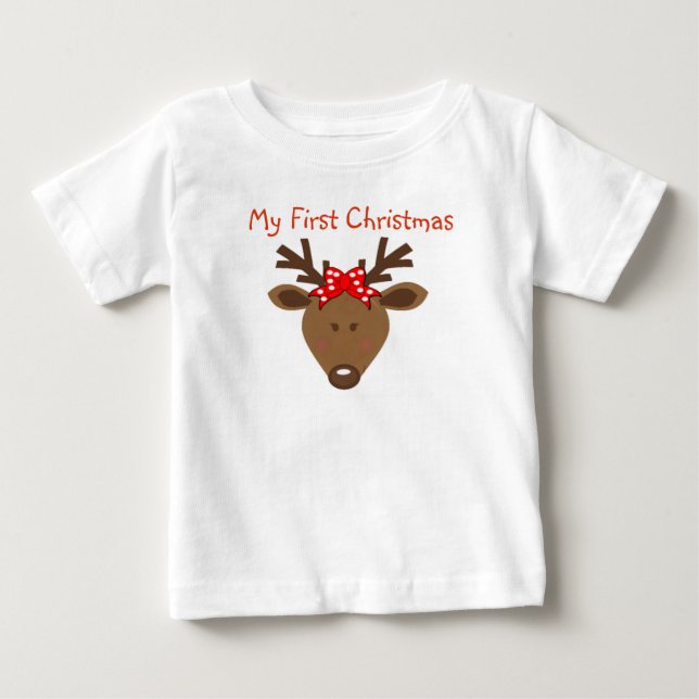 My First Christmas Baby T-Shirt (Front)