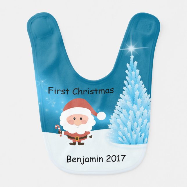 My First Christmas Bib (Front)