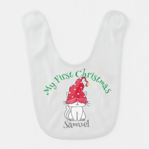 My First Christmas Bib - customizable