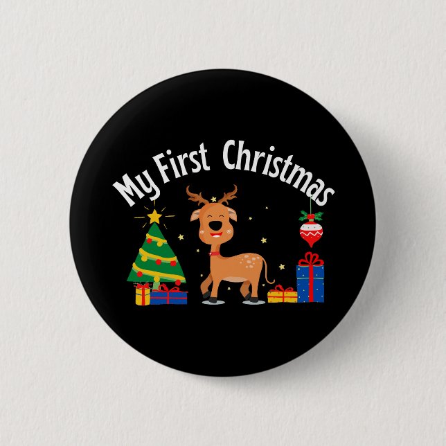 My First Christmas Button (Front)