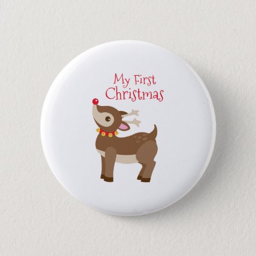 My First Christmas Button
