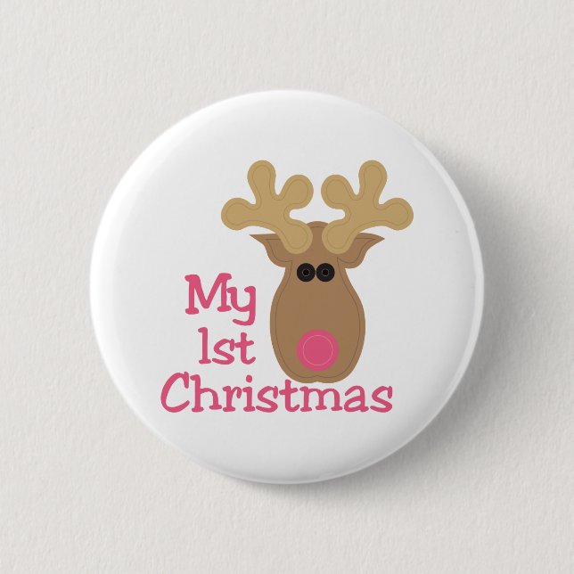 My First Christmas Button (Front)