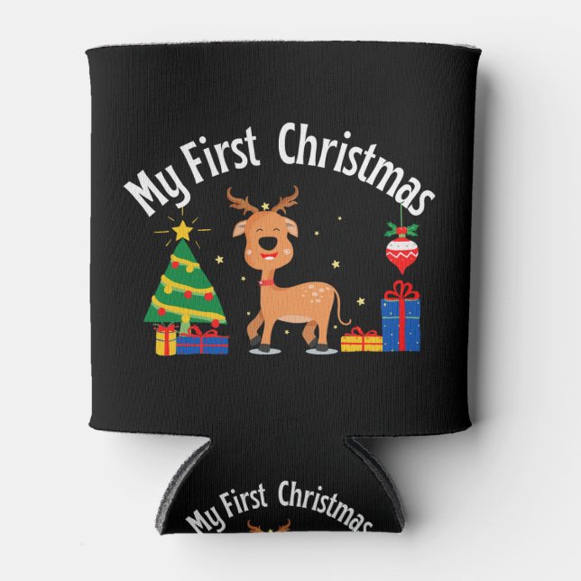 My First Christmas Can Cooler (Front)