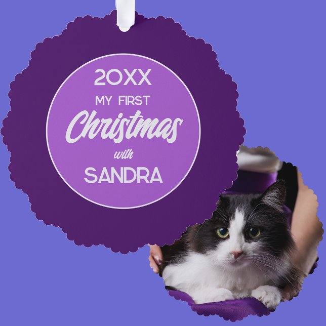 My First Christmas Cat Ornament Card (Creator Uploaded)
