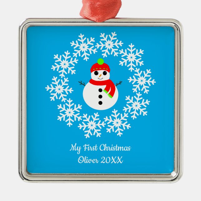 "My First Christmas" Ceramic Decoration (Front)